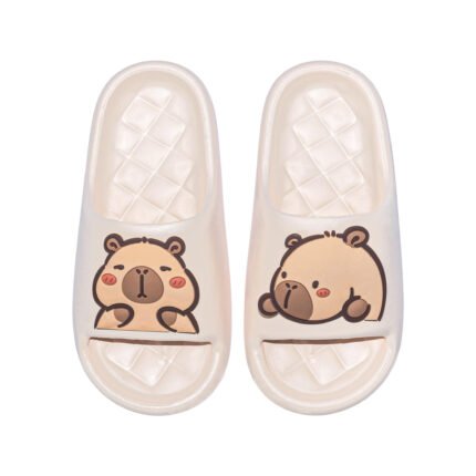 XIXITIAO Unisex Capybara EVA Slippers Non Slip Quick Drying Shower Shoes Summer Open Toe Slides