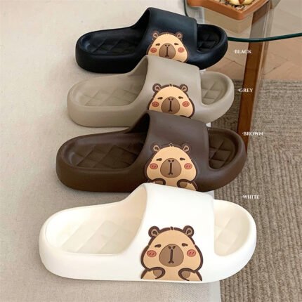 XIXITIAO Men and Women Capybara Slides Cute Animal Non Slip Indoor Outdoor Slippers Comfort Cloud Sandals